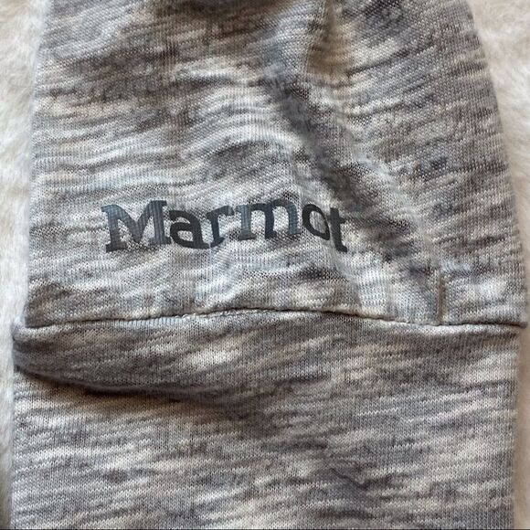Marmot Gray Hooded Light Weight Pullover Top Size Medium - Picture 6 of 10